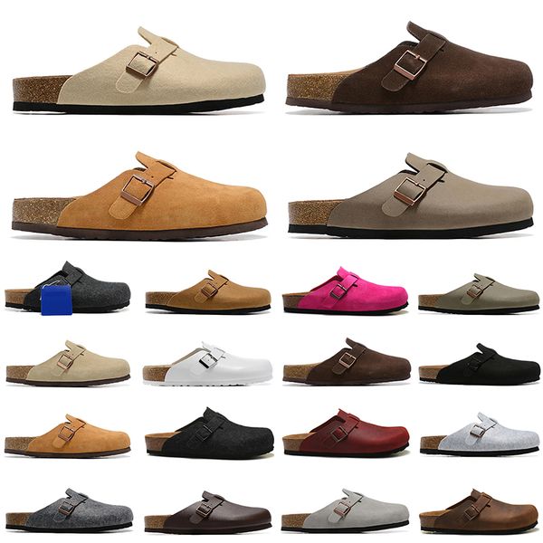 men women designer sandals leather boston clogs birkens slides white black brown head pull corks fashion luxury slippers
men women designer sandals leather boston clogs birkens slides white black brown head pull corks fashion luxury slippers