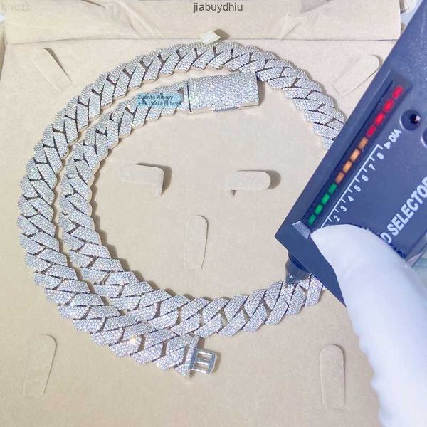2024 fashion pass diamond tester 15mm 4row stone iced out vvs1 moissanite cuban chain necklace men, Silver
2024 fashion pass diamond tester 15mm 4row stone iced out vvs1 moissanite cuban chain necklace men, Silver
