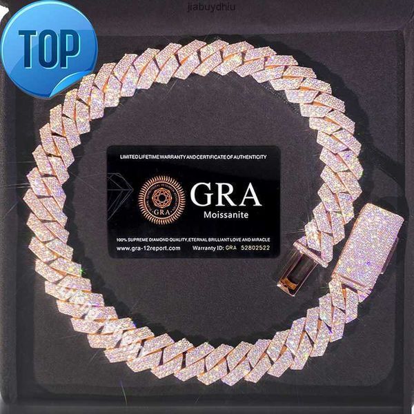 2024 fashion 18 mm 3 rows vvs moissanite jewelry rose gold plated cuban chain hip-hop necklace for men or women, Silver
2024 fashion 18 mm 3 rows vvs moissanite jewelry rose gold plated cuban chain hip-hop necklace for men or women, Silver