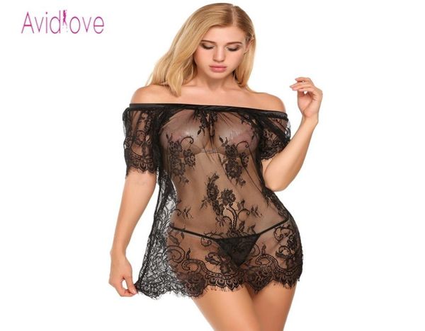 avidlove transparent lingerie erotic costumes women lace slash collar babydoll dress sleepwear nightwear c17644847, Red;black
avidlove transparent lingerie erotic costumes women lace slash collar babydoll dress sleepwear nightwear c17644847, Red;black