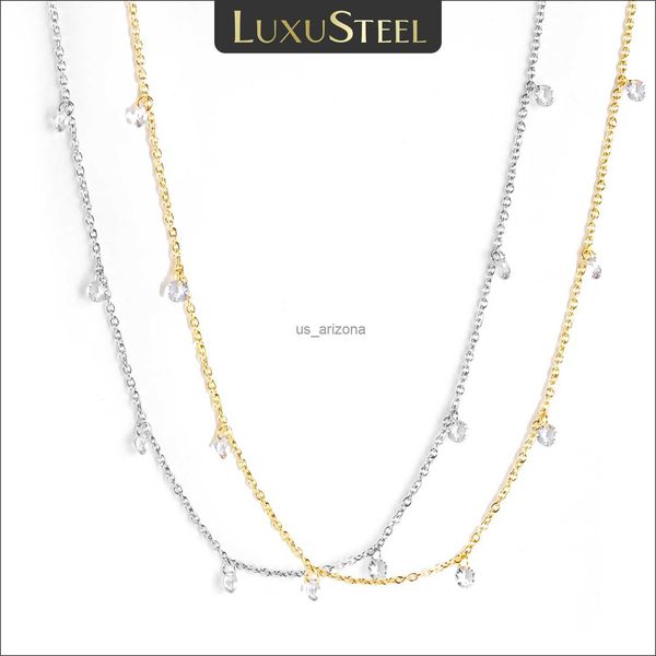 luxusteel dainty luxury stainless steel necklace women gold color round cz crystal charm collar bijoux acier inoxidable femme l230620, Silver
luxusteel dainty luxury stainless steel necklace women gold color round cz crystal charm collar bijoux acier inoxidable femme l230620, Silver