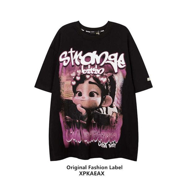 original stussys trendy ins american cartoon printed t-shirt for men and women bf style china-chic oversize couple stussys lvei, White;black
original stussys trendy ins american cartoon printed t-shirt for men and women bf style china-chic oversize couple stussys lvei, White;black