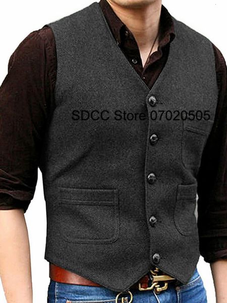 men' tank suit vest tweed sleeveless jacket slim fit fashion casual wedding dress 230630, White;black
men' tank suit vest tweed sleeveless jacket slim fit fashion casual wedding dress 230630, White;black