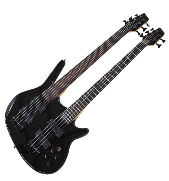 factory outlet56 strings black double necks electric bass guitar with rosewood fingerboard9883789
factory outlet56 strings black double necks electric bass guitar with rosewood fingerboard9883789