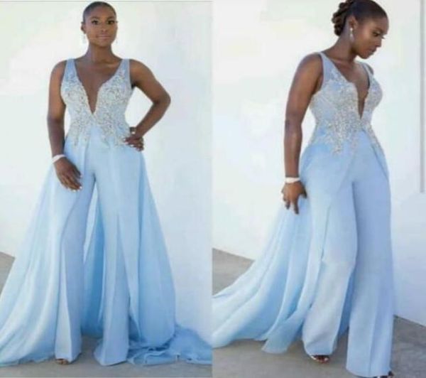 south african jumpsuits prom dresses 2022 women light blue straps appliques long train formal party dress evening wear pant s4708145, Black
south african jumpsuits prom dresses 2022 women light blue straps appliques long train formal party dress evening wear pant s4708145, Black