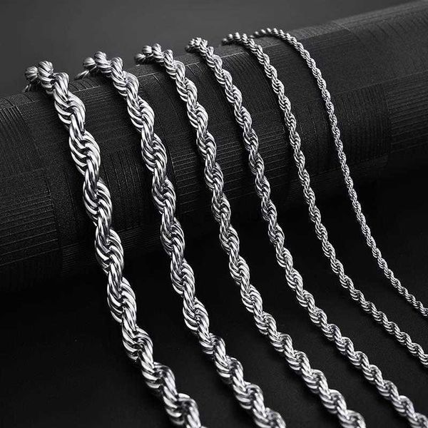 925 sterling silver 2/3/4mm 16-24 inches rope chain necklace for men women fashion punk wedding party gifts jewelry l230620
925 sterling silver 2/3/4mm 16-24 inches rope chain necklace for men women fashion punk wedding party gifts jewelry l230620