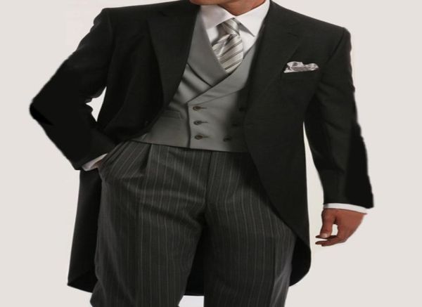 custom made groomsmen peak lapel groom tuxedos morning style men suits weddingprom man blazer jacketpantsvesttie m1255165866, Black;gray
custom made groomsmen peak lapel groom tuxedos morning style men suits weddingprom man blazer jacketpantsvesttie m1255165866, Black;gray