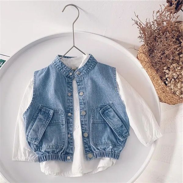 waistcoat spring autumn korean style children's denim vest boys girls foreign flavor outer wearing baby fashion casual blue 230630, Camo
waistcoat spring autumn korean style children's denim vest boys girls foreign flavor outer wearing baby fashion casual blue 230630, Camo
