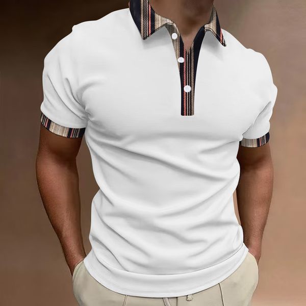 men's polos 2023 casual men's shortsleeved henry tshirt solid color plaid element 3d printed threebutton polo shirt 230630, White;black
men's polos 2023 casual men's shortsleeved henry tshirt solid color plaid element 3d printed threebutton polo shirt 230630, White;black