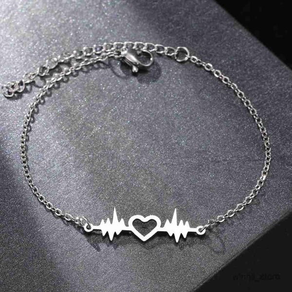 charm bracelets stainless steel bracelets ecg heartbeat fashion chain fine charm bracelet for women jewelry wedding party girls gift r230701, Golden;silver
charm bracelets stainless steel bracelets ecg heartbeat fashion chain fine charm bracelet for women jewelry wedding party girls gift r230701, Golden;silver