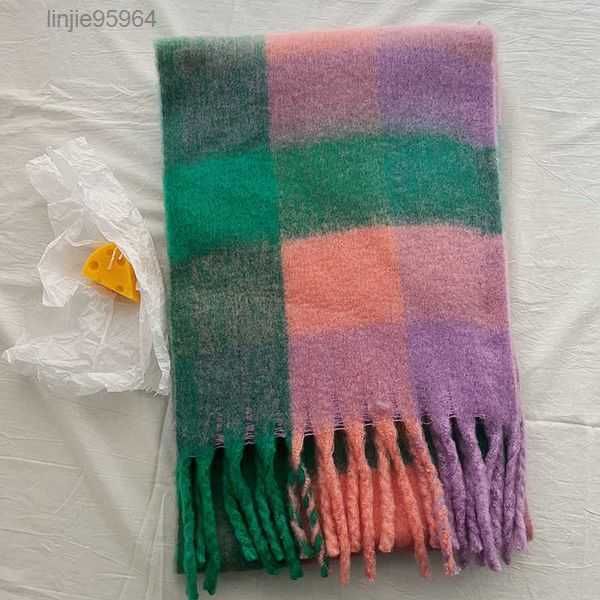 scarves new style checked scarf for women nordic autumn and winter soft waxy warm loop yarn contrast color shawl 2{category}qvps11, Blue;gray
scarves new style checked scarf for women nordic autumn and winter soft waxy warm loop yarn contrast color shawl 2{category}qvps11, Blue;gray