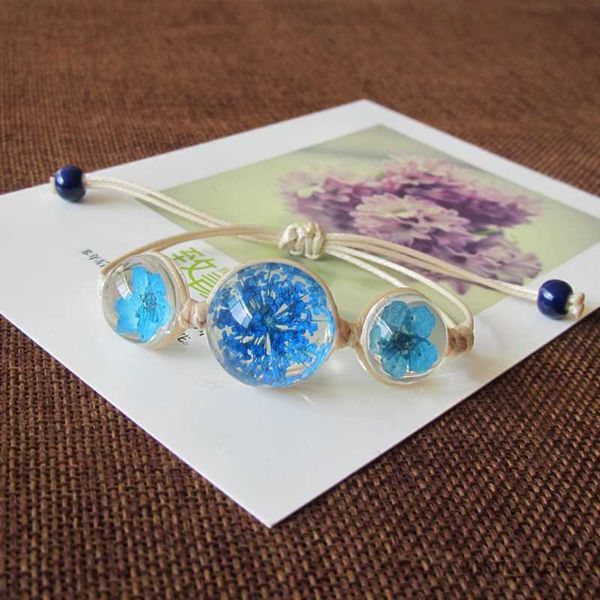 charm bracelets women's fashion dried flower bracelet glass ball weave lucky flower handmade woven glass beads adjustable bracelets ban, Golden;silver
charm bracelets women's fashion dried flower bracelet glass ball weave lucky flower handmade woven glass beads adjustable bracelets ban, Golden;silver