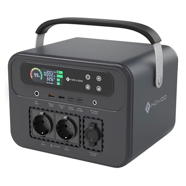 novoo rps700 700w portable power station, 666wh/180000mah battery solar generator, mppt controller, 8 outputs, lcd screen, flashlight
novoo rps700 700w portable power station, 666wh/180000mah battery solar generator, mppt controller, 8 outputs, lcd screen, flashlight