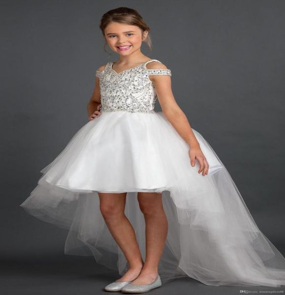 bling hi low cold shoulder girls pageant dresses with sleeves a line sparkly beaded crystal tulle kids formal party flower girl dr4839373, White;red
bling hi low cold shoulder girls pageant dresses with sleeves a line sparkly beaded crystal tulle kids formal party flower girl dr4839373, White;red