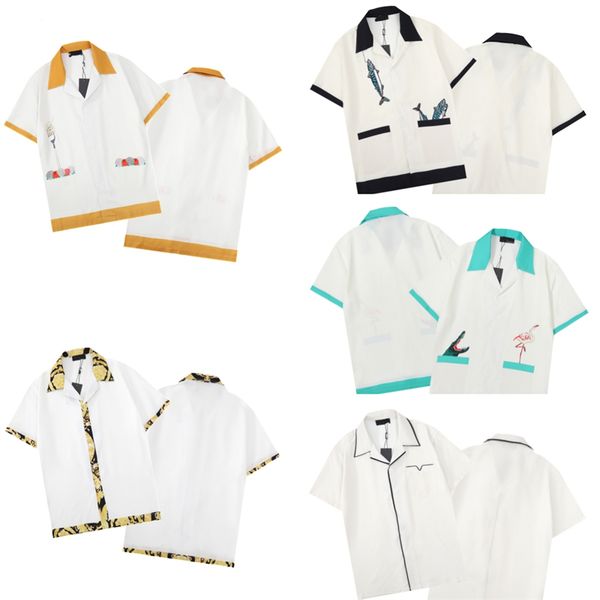 new spring summer bowling shirts mens fashion couture gold baroque print casual button down short sleeve hawaiian suits beach designer dress, White;black
new spring summer bowling shirts mens fashion couture gold baroque print casual button down short sleeve hawaiian suits beach designer dress, White;black