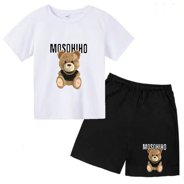 clothing sets children's summer clothes cartoon printed tshirt boys and girls short sleeved pants twopiece charming stylish shirt suit, White
clothing sets children's summer clothes cartoon printed tshirt boys and girls short sleeved pants twopiece charming stylish shirt suit, White