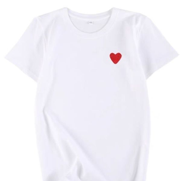 men's t-shirt designer luxury summer little love embroidery women pattern classic black and white fashion casual 100 cotton matching co, White;black
men's t-shirt designer luxury summer little love embroidery women pattern classic black and white fashion casual 100 cotton matching co, White;black