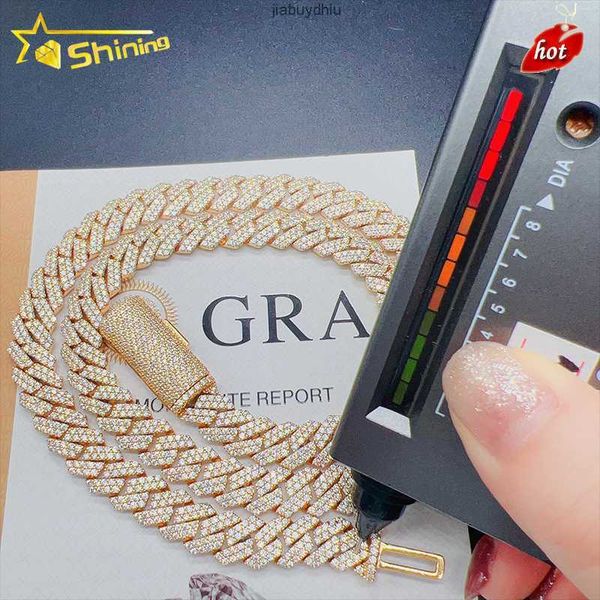designer jewelry pass diamond tester vvs moissanite iced out 10mm mens miami cuban link necklace hip hop lad bling chain, Silver
designer jewelry pass diamond tester vvs moissanite iced out 10mm mens miami cuban link necklace hip hop lad bling chain, Silver