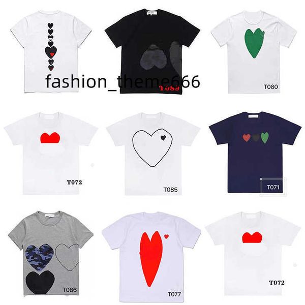 play designer men's t-shirts casual women's des badge garcons quality print short sleeve short t-shirt couple hearts tshirt, White;black
play designer men's t-shirts casual women's des badge garcons quality print short sleeve short t-shirt couple hearts tshirt, White;black