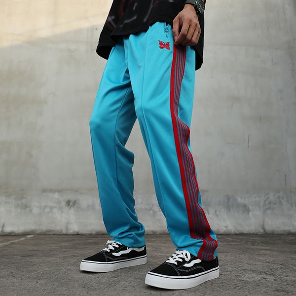 men's pants 22ss awge needles sweatpants men women embroidered butterfly stripe trousers 230630, Black
men's pants 22ss awge needles sweatpants men women embroidered butterfly stripe trousers 230630, Black
