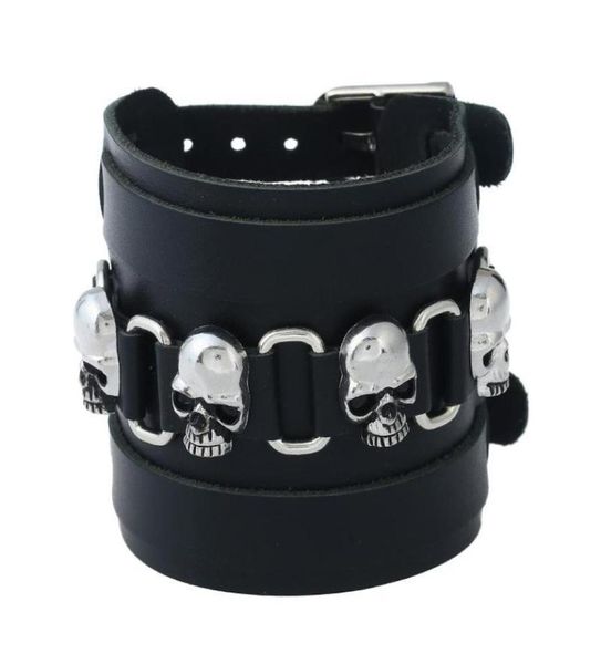 bangle jessingshow skull hip hop bracelet genuine leather handmade on hand men039s wide punk style jewelry2015655, Black
bangle jessingshow skull hip hop bracelet genuine leather handmade on hand men039s wide punk style jewelry2015655, Black