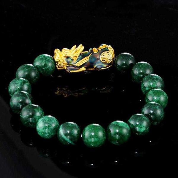 charm bracelets golden bracelet for women men green stone beads energy bracelet bring lucky brave wealth feng shui bracelets r230701, Golden;silver
charm bracelets golden bracelet for women men green stone beads energy bracelet bring lucky brave wealth feng shui bracelets r230701, Golden;silver