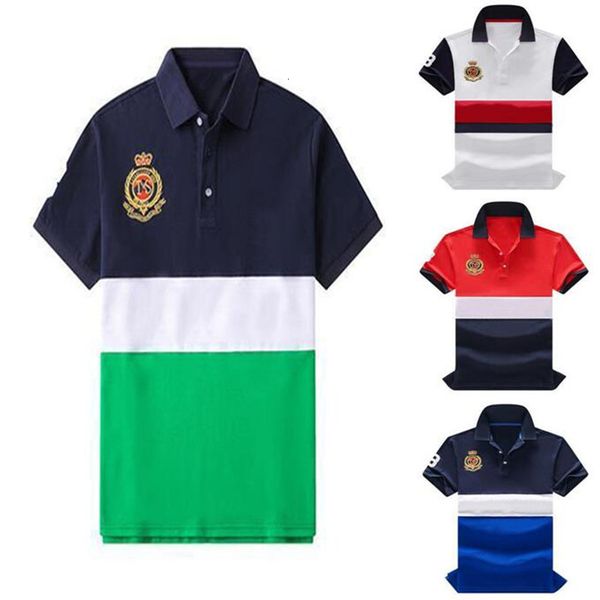 men's polos 2023 summer english cotton short sleeve lapel fashion casual classic embroidered badge polo shirt 230630, White;black
men's polos 2023 summer english cotton short sleeve lapel fashion casual classic embroidered badge polo shirt 230630, White;black