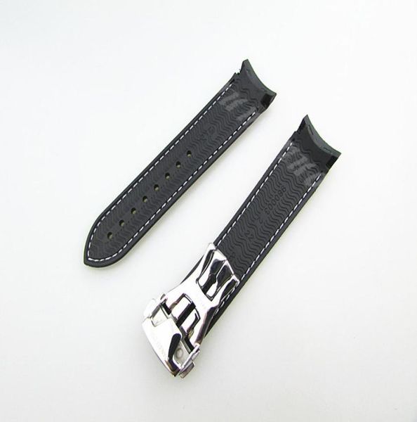 20mm new black with white stitched diver rubber band strap with deployment clasp for omega watch5216432, Black;brown
20mm new black with white stitched diver rubber band strap with deployment clasp for omega watch5216432, Black;brown