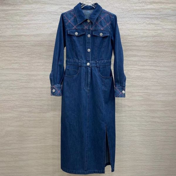 women casual dresses designer blue denim dress long sleeve design casual dress for woman high-end dinner party c1, Black;gray
women casual dresses designer blue denim dress long sleeve design casual dress for woman high-end dinner party c1, Black;gray