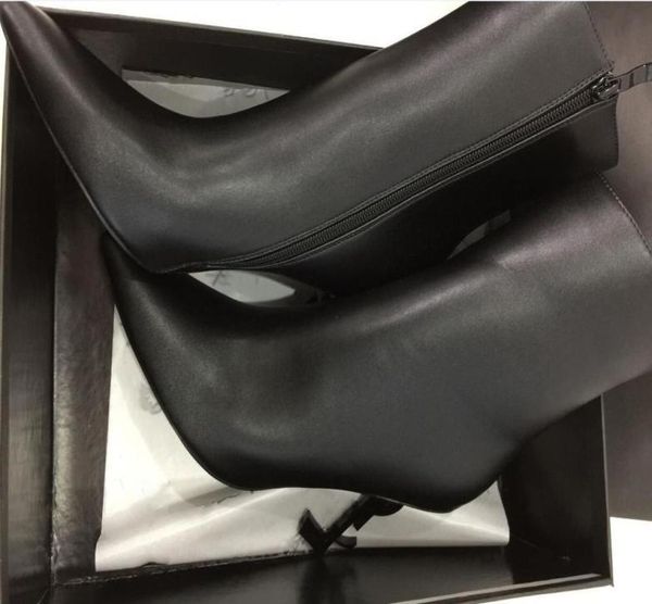 real leather brand shoes woman boots ankle highheeled shoes pointed toe high heel wedding shoes with box 10cm 8cm size 35425758972, Black
real leather brand shoes woman boots ankle highheeled shoes pointed toe high heel wedding shoes with box 10cm 8cm size 35425758972, Black