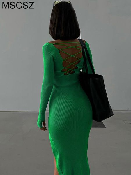 urban dresses long sleeve backless bodycon dres bandage slit midi ribbed knitted tight spring autumn 2023 230630, White;black
urban dresses long sleeve backless bodycon dres bandage slit midi ribbed knitted tight spring autumn 2023 230630, White;black