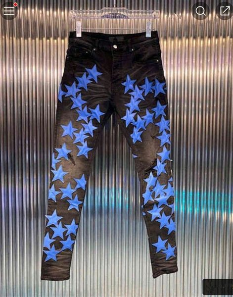 mens jean distressed ripped bikers man luxury designer jeans slim fit motorcycle biker denim for men s black pour hommes ami#06, Blue
mens jean distressed ripped bikers man luxury designer jeans slim fit motorcycle biker denim for men s black pour hommes ami#06, Blue