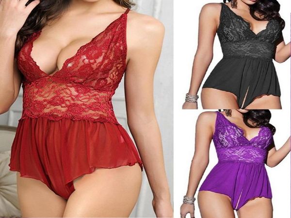 lingerie sleepwear open crotch costume pajamas teddy for women lace babydoll pop r565767008, Red;black
lingerie sleepwear open crotch costume pajamas teddy for women lace babydoll pop r565767008, Red;black