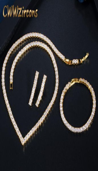 cwwzircons glitering yellow gold color princess cut cubic zirconia necklace earring bracelet women party dress jewelry sets t414 c4085323, Slivery;golden
cwwzircons glitering yellow gold color princess cut cubic zirconia necklace earring bracelet women party dress jewelry sets t414 c4085323, Slivery;golden