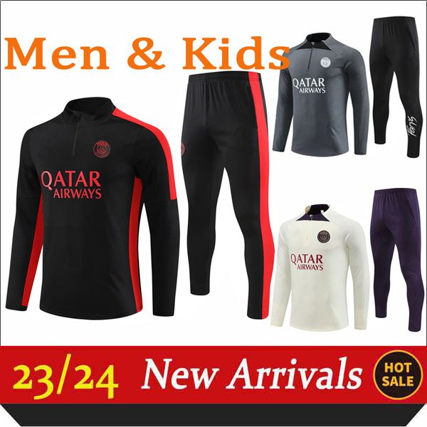 2023/24 men's tracksuits p s g mbappes training football suit black purple white size xxl, Gray
2023/24 men's tracksuits p s g mbappes training football suit black purple white size xxl, Gray