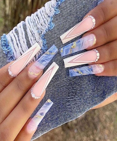 false nails 24pcs long ballet vshape french with glue marble smudge rhinestone design fake nail art wearable press on tips1266043, Red;gold
false nails 24pcs long ballet vshape french with glue marble smudge rhinestone design fake nail art wearable press on tips1266043, Red;gold