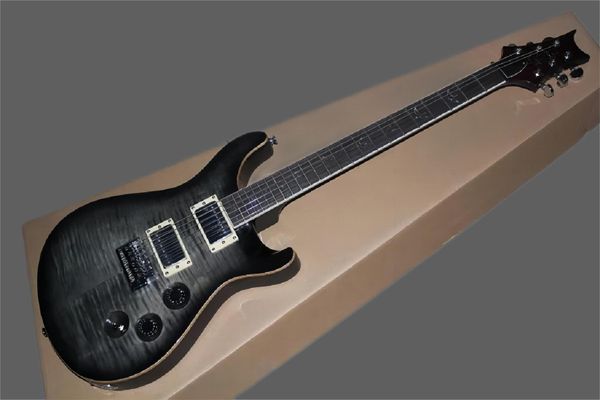 classic style amber bird fretboard prs 513 black the edge gray electric guitar
classic style amber bird fretboard prs 513 black the edge gray electric guitar