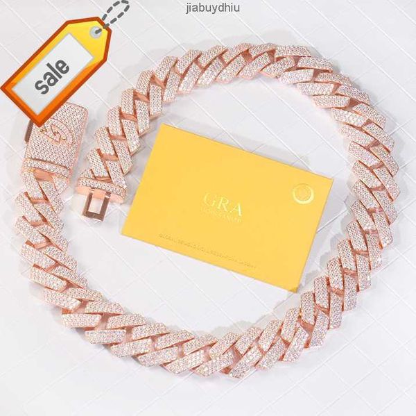 custom 26mm heavy cuban chain s925 solid silver with shine d vvs moissanite link iced out rose gold hip hop necklace
custom 26mm heavy cuban chain s925 solid silver with shine d vvs moissanite link iced out rose gold hip hop necklace