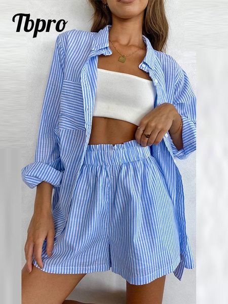 women's tracksuits women stripe print two piece sets summer loose long sleeve shirt shorts suits home clothes casual female outfits 23, Gray
women's tracksuits women stripe print two piece sets summer loose long sleeve shirt shorts suits home clothes casual female outfits 23, Gray