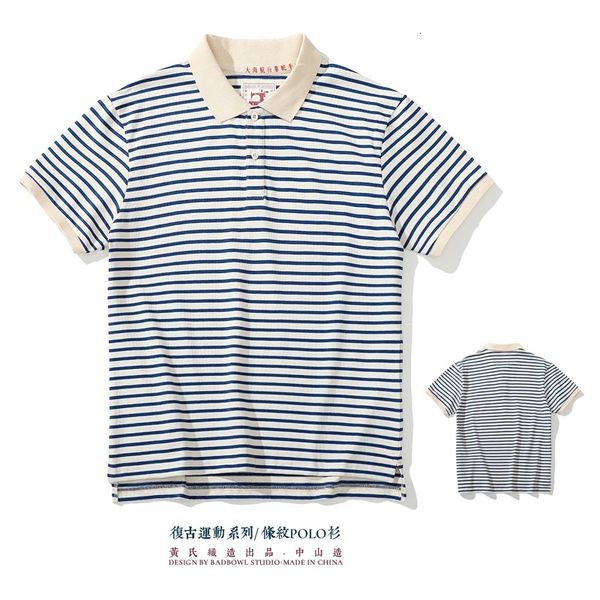 men's polos vintage brand polo shirts summer blue stripe tshirt 100 cotton turn down collar short sleeve tennis sport casual 230630, White;black
men's polos vintage brand polo shirts summer blue stripe tshirt 100 cotton turn down collar short sleeve tennis sport casual 230630, White;black