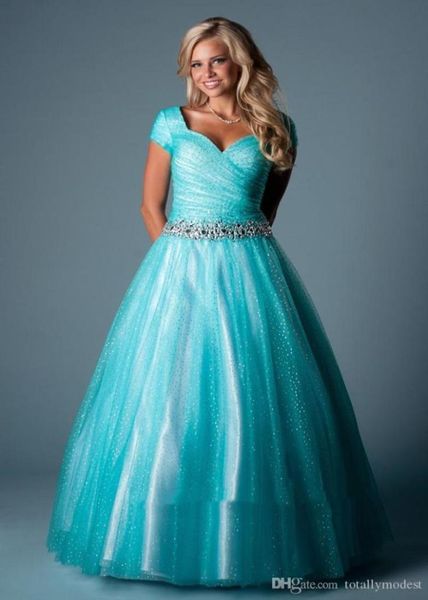 teal ball gown modest prom dresses with cap sleeves long floor length crystals ruched sparkly teens modest formal party dresses sh3605815, Black
teal ball gown modest prom dresses with cap sleeves long floor length crystals ruched sparkly teens modest formal party dresses sh3605815, Black