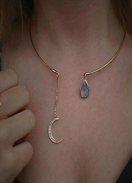 new creative moon pendant open choker necklace for ladies crystal cuff collar necklace statement party fashion jewelry8801171, Silver
new creative moon pendant open choker necklace for ladies crystal cuff collar necklace statement party fashion jewelry8801171, Silver