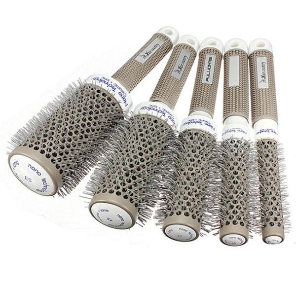5 pcs per lot ceramic ionic round comb barber hair dressing salon styling tool brush 5 size hairstyling barrel hairbrush styler1298865, Silver
5 pcs per lot ceramic ionic round comb barber hair dressing salon styling tool brush 5 size hairstyling barrel hairbrush styler1298865, Silver