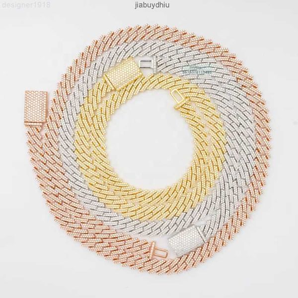2024 fashion ready to ship 10mm pass diamond tester in stock iced out two row stone vvs moissanite cuban chain necklace, Silver
2024 fashion ready to ship 10mm pass diamond tester in stock iced out two row stone vvs moissanite cuban chain necklace, Silver