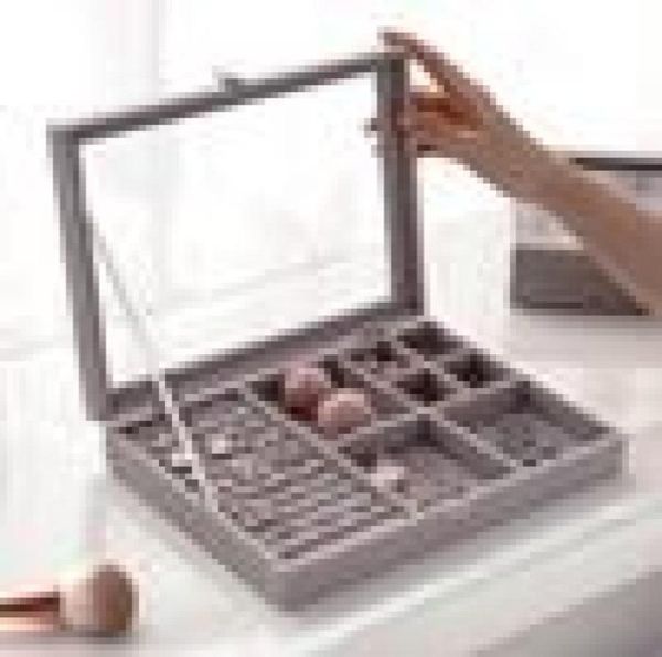 velvet glass ring earring jewelry display organizer box tray holder storage case 2206222529918, Black;white
velvet glass ring earring jewelry display organizer box tray holder storage case 2206222529918, Black;white