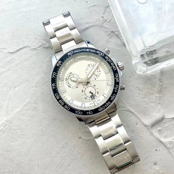 men's watches luxury fashion men's watches 42mm dial steel band quartz watch business leisure master design male clock., Slivery;brown
men's watches luxury fashion men's watches 42mm dial steel band quartz watch business leisure master design male clock., Slivery;brown