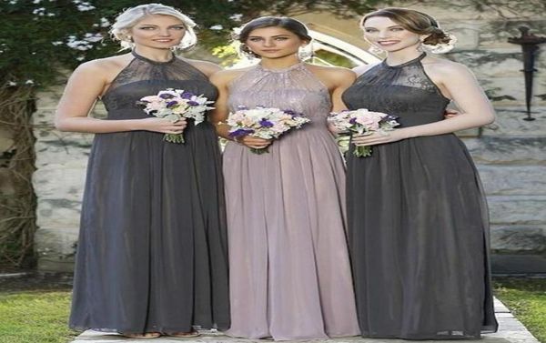 custom made dark gray chiffon long bridesmaid dresses beach garden romantic lace wedding guest dresses halter maid of honor gowns9943779, White;pink
custom made dark gray chiffon long bridesmaid dresses beach garden romantic lace wedding guest dresses halter maid of honor gowns9943779, White;pink
