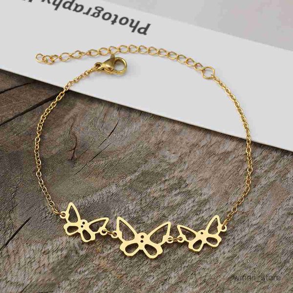 charm bracelets stainless steel bracelets exquisite elegant pendants lady chains fashion bracelets for women party girls gifts r230701, Golden;silver
charm bracelets stainless steel bracelets exquisite elegant pendants lady chains fashion bracelets for women party girls gifts r230701, Golden;silver
