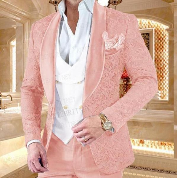 brand new pink embossing groom tuxedos green shawl lapel side vent groomsmen mens wedding dress excellent man jacket blazer 3 piec6180082, Black;gray
brand new pink embossing groom tuxedos green shawl lapel side vent groomsmen mens wedding dress excellent man jacket blazer 3 piec6180082, Black;gray