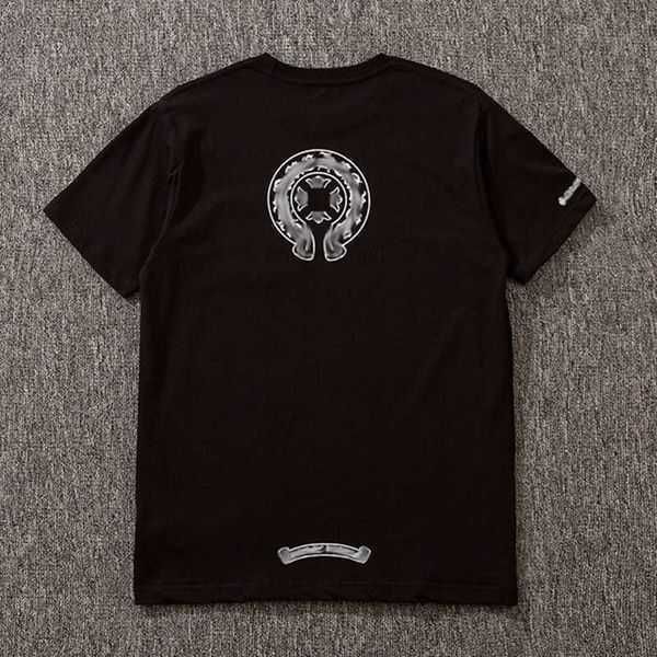 chhhluxury classic men's t shirt ch brand heart tees men women sanskrit letter chromes short sleeve horseshoe couple t-shirts designer, White;black 
chhhluxury classic men's t shirt ch brand heart tees men women sanskrit letter chromes short sleeve horseshoe couple t-shirts designer, White;black
